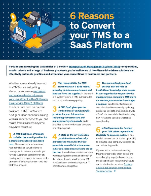 Convert Your TMS To A Saas Platform - Page 1