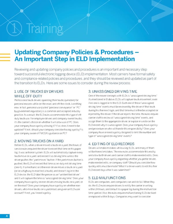 Roadmap to the ELD Mandate - Page 4