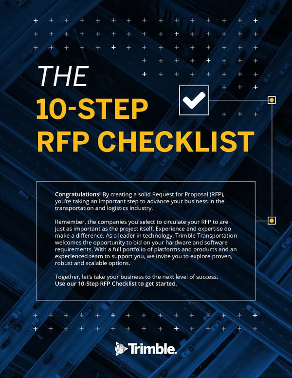 The 10 Step RFP Checklist - Page 1